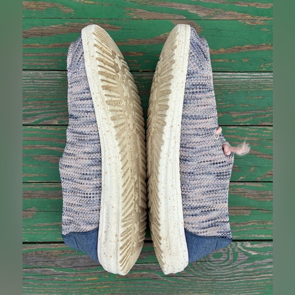 Hey Dude Wendy Sox Womens Sz 7 Light Pink Slip On Comfort Casual Flat Shoes - Picture 6 of 11